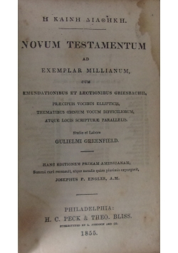 Novum Testamentum, 1855r.