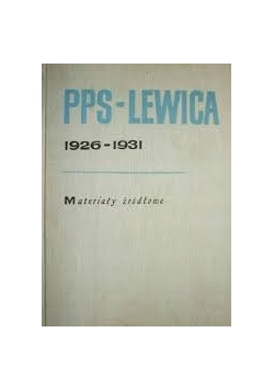 PPS Lewica 1926 - 1931