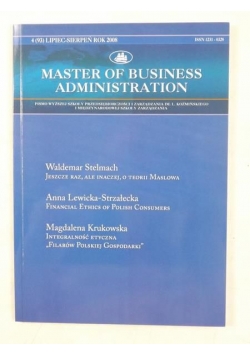 Master of business administration