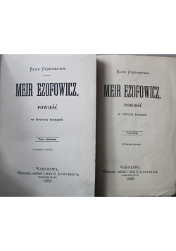 Meir Ezofowicz Tom I i II 1898 r.