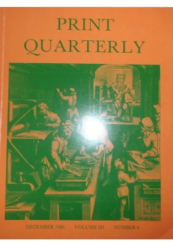 Print Quarterly volume III, nr. 4