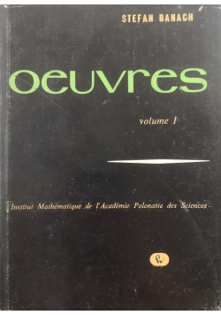 Oeuvres volume 1
