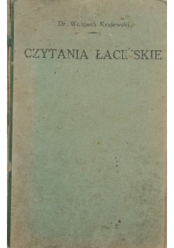 Czytania Łacińskie,1913r.