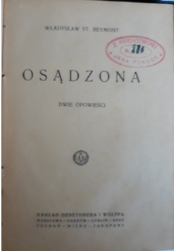 Osądzona, 1920 r.