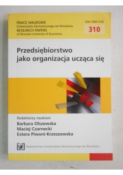 Przedsiębiorstwo jako organizacja ucząca się