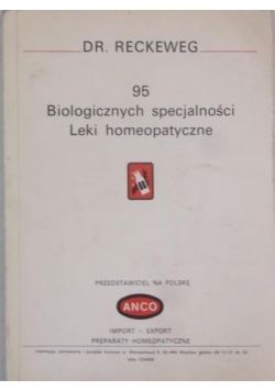 95 biologicznych specjalności , leki homeopatyczne