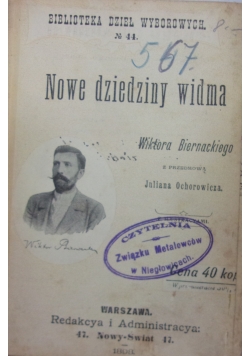 Nowe dziedziny widma ,1898r.