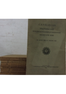Catalogus Provinciae Poloniae Minoris Societatis Iesu, zestaw 12 książek