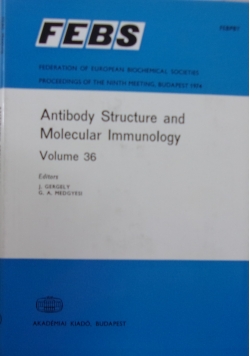 Antibody structure and molecular immunology, volume 36