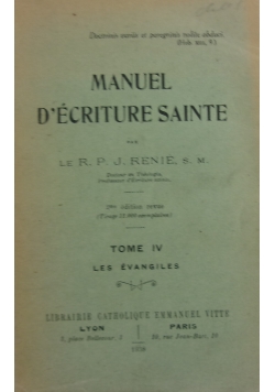 Manuel D'ecriture Sainte ,1938 r.