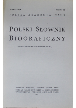 Polski słownik biograficzny tom XXVIII Zeszyt 119