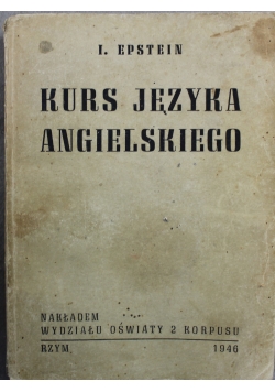 Kurs języka angielskiego 1946 r.