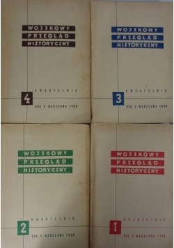 Wojskowy przegląd historyczny, zestaw 4 książek