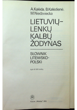 Letuviu lenku Kalbu Zodynas