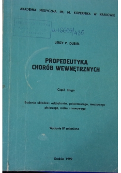 Propedeutyka chorób wewnętrznych, część 2