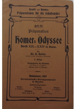 Praparation in Homers Odyssee, 1913 r.