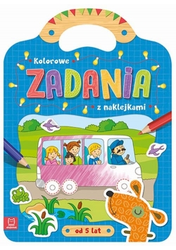 Kolorowe zadania z naklejkami od 5 lat