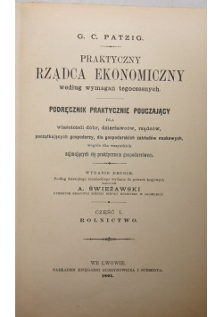 Praktyczny rządca ekonomiczny, 1891 r.