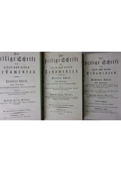 Die heilige Schrift des alten und neuen Testamentes, tom 4-6