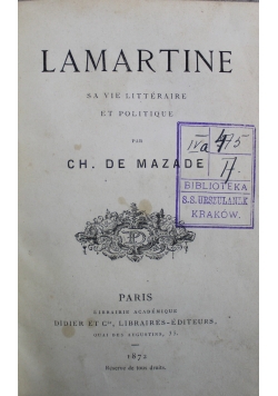Lamartine 1872 r.