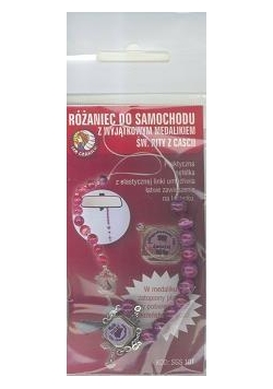 Różaniec samochodowy św. Rita z Cascii