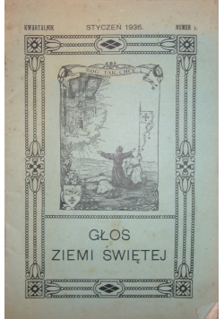 Głos ziemi świetej,  mr.1,   1936 r.