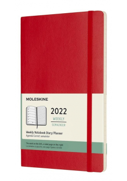 Kalendarz 2022 tygodniowy 12ML scarlet red