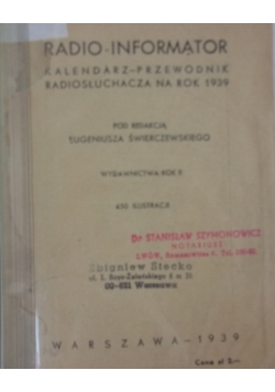 Radio-Informator,1939 r.