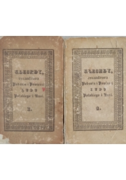 Klechdy, starożytne podania i powieści ludu Polskiego i Rusi, 2 tomy, 1837 r.
