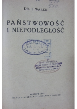 Państwowość i niepodległość, 1917 r.