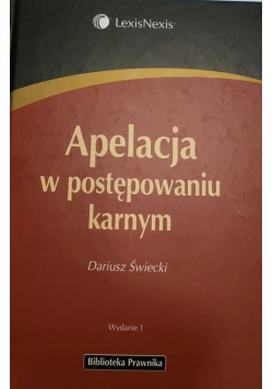 Apelacja w postępowaniu karnym