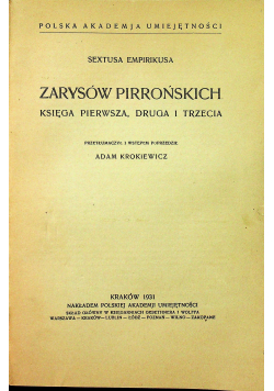 Zarysów Pirrońskich 1931 r