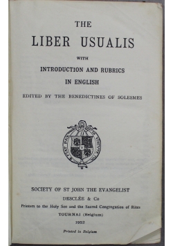 The Liber Usualis