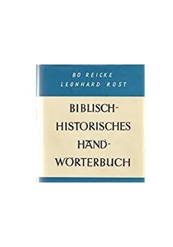 Biblisch- Historisches Handwörterbuch H-O