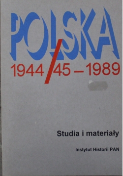 Polska 1944 45 1998 studia i materiały