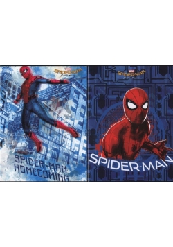 Zeszyt A5 Spider-Man w kratkę 54 kartki 10 sztuk mix