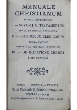 Manuale Christianum 1928 r