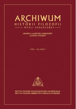 Archiwum Historii Filozofii i Myśli Społecznej, vol. 56