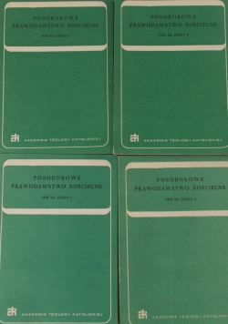 Posoborowe Prawodawstwo Kościelne - tom XII - zeszyt 1-4