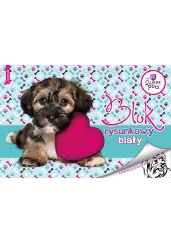 Blok rysunkowy biały A4 20 kartek Sweet Pets 10 sztuk