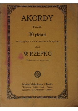 Akordy, tom III