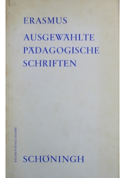 Erasmus Ausgewahlte Padagogische Schriften
