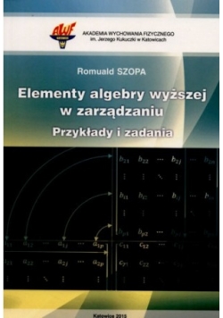 Elementy algebry wyższej w zarządzaniu