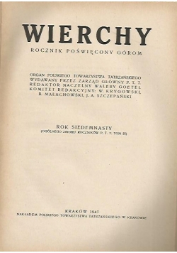 Wierchy, rok siedemnasty 1947