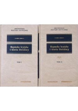 Rzymska krytyka i teoria literatury tom 1 i 2