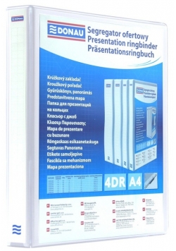 Segregator ofertowy DONAU, PP, A4/4RD/40, biały