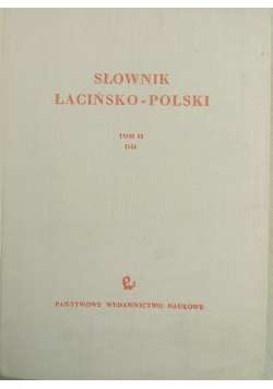 Słownik Łacińsko-Polski,tom II