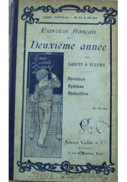 Exercices francais de Deuxieme Annee 1900 r