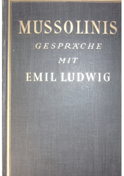 Mussolinis Gesprache Mit