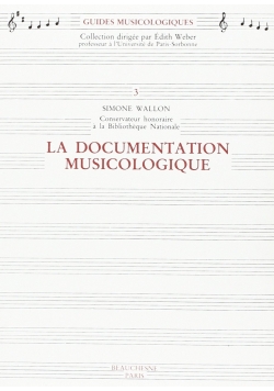 La documentation musicologique